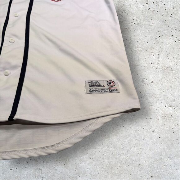 Boston Red Sox MLB Jersey True Fan XL 46-48 White Authentic Embroidered - Picture 6 of 12